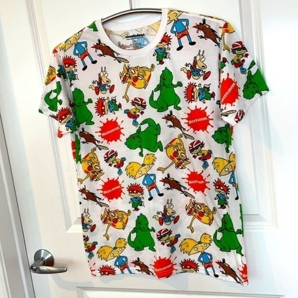 NICKELODEON | Women’s Medium NICKELODEON Cartoon Characters Multi Colored TShirt - Picture 5 of 8